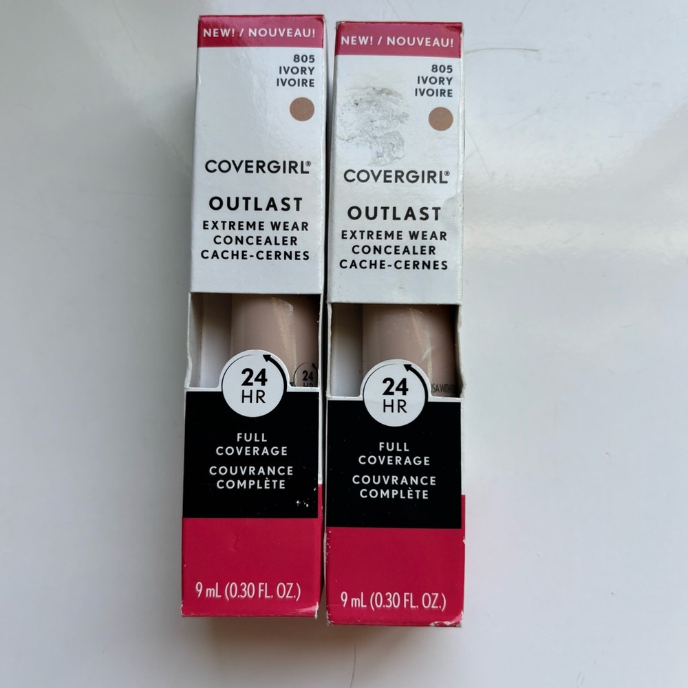 COVERGIRL Outlast Extreme Wear Concealer- 805 Ivory set of 2